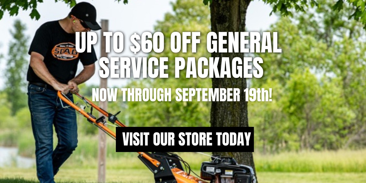 Up to $60 off general service packages, now through September 19th