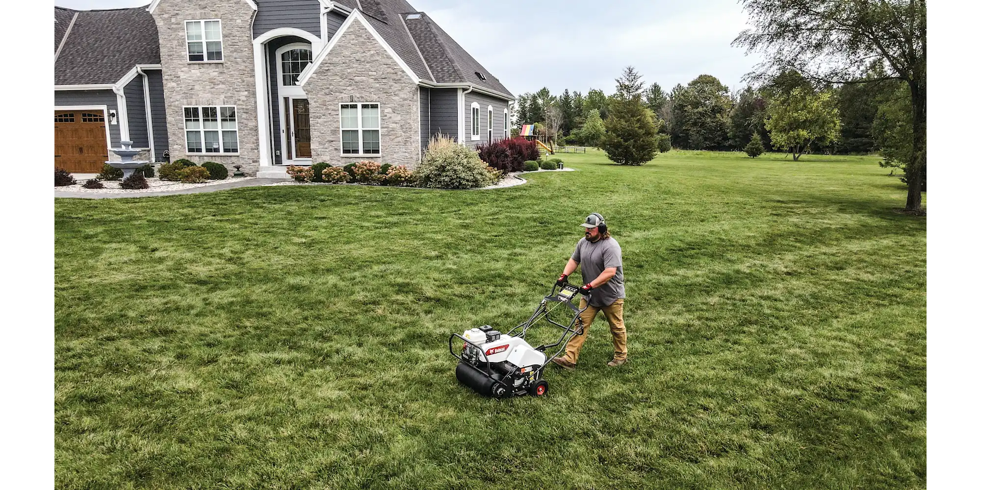 Bobcat Ae26 Walk Behind Aerator Turf Renovation Dallas Tx