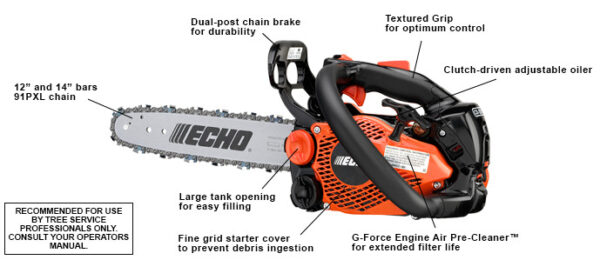 Echo CS-2511T Top Handle Chainsaw - Image 2