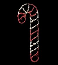 led candy cane light decor