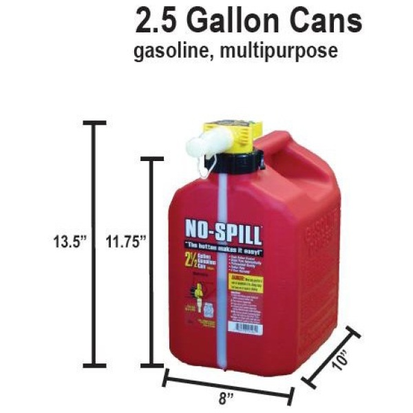 Honda No-Spill 2.5 Gallon Gas Can (061761405C6)