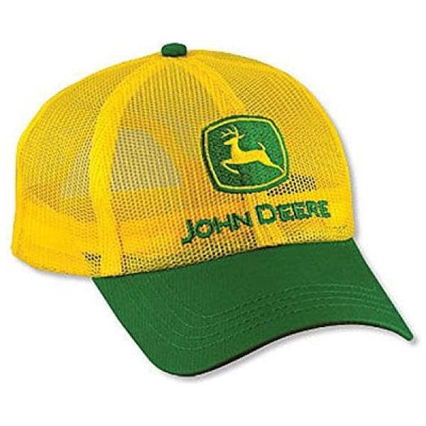 [Parts Only] John Deere Yellow Full Mesh Hat (LP14424)