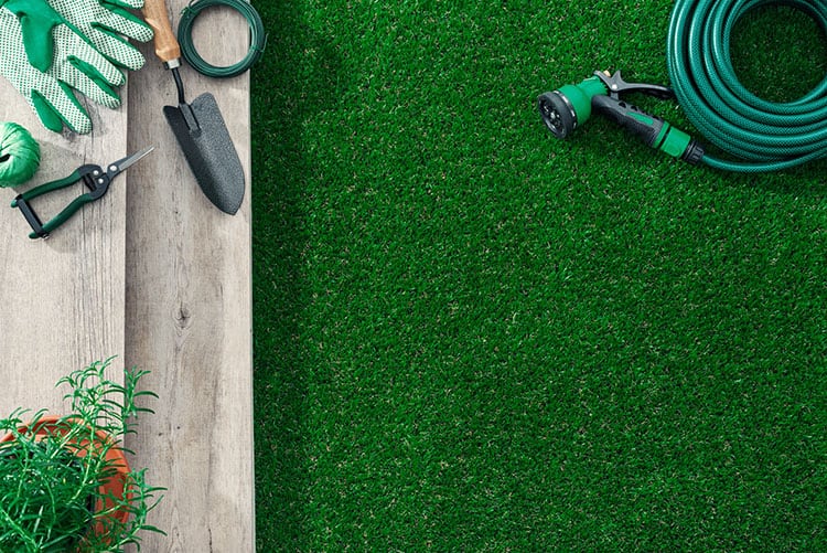 Push-Back on Artificial Turf Synthetic Lawn Alternatives Denton Lawn Equipment